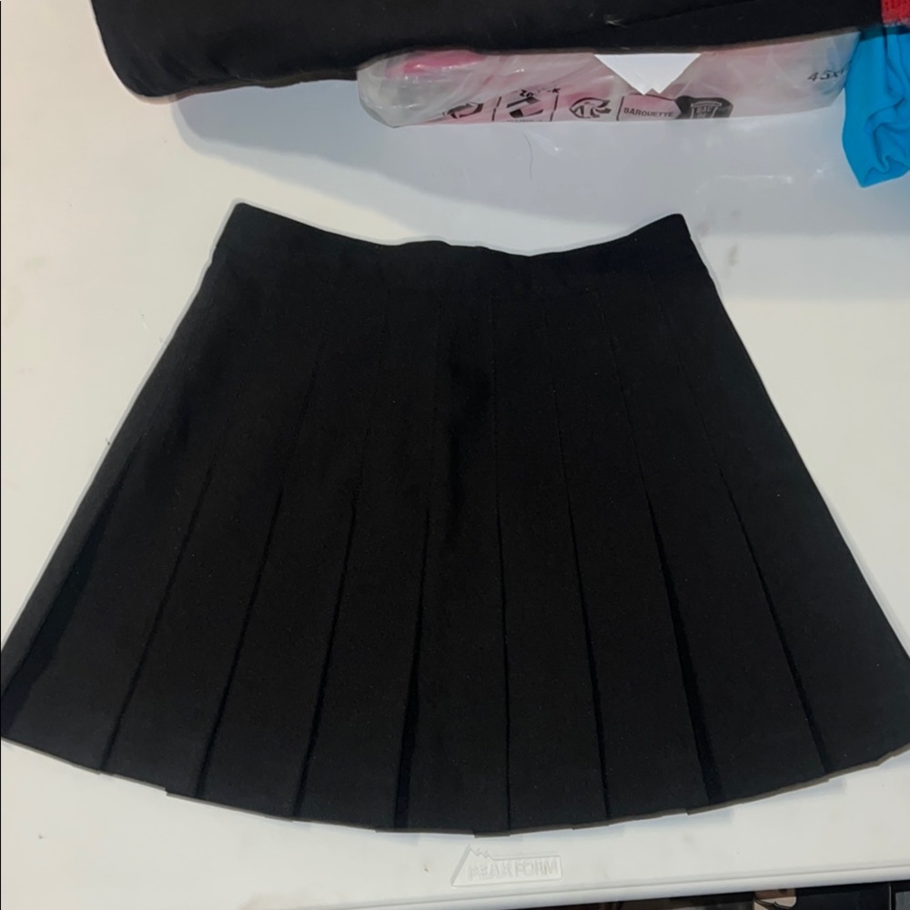 Cheerleading Black Pleated Mini Skirt